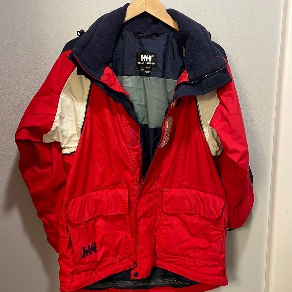 Helly Hansen woman’s red ski jacket